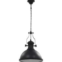 Verlichting*vidaXL Plafondlamp rond E27 Zwart
