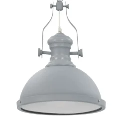 Verlichting*vidaXL Plafondlamp rond E27 Grijs