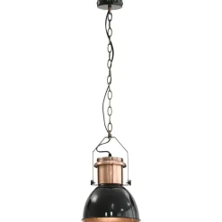 Verlichting*vidaXL Plafondlampen 2 st rond E27 zwart
