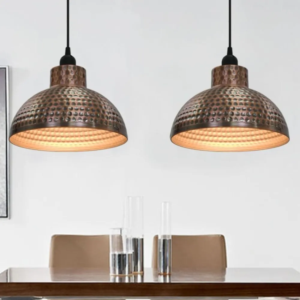Plafondlampen halve bolvorm koperkleurig 2 st>vidaXL Online