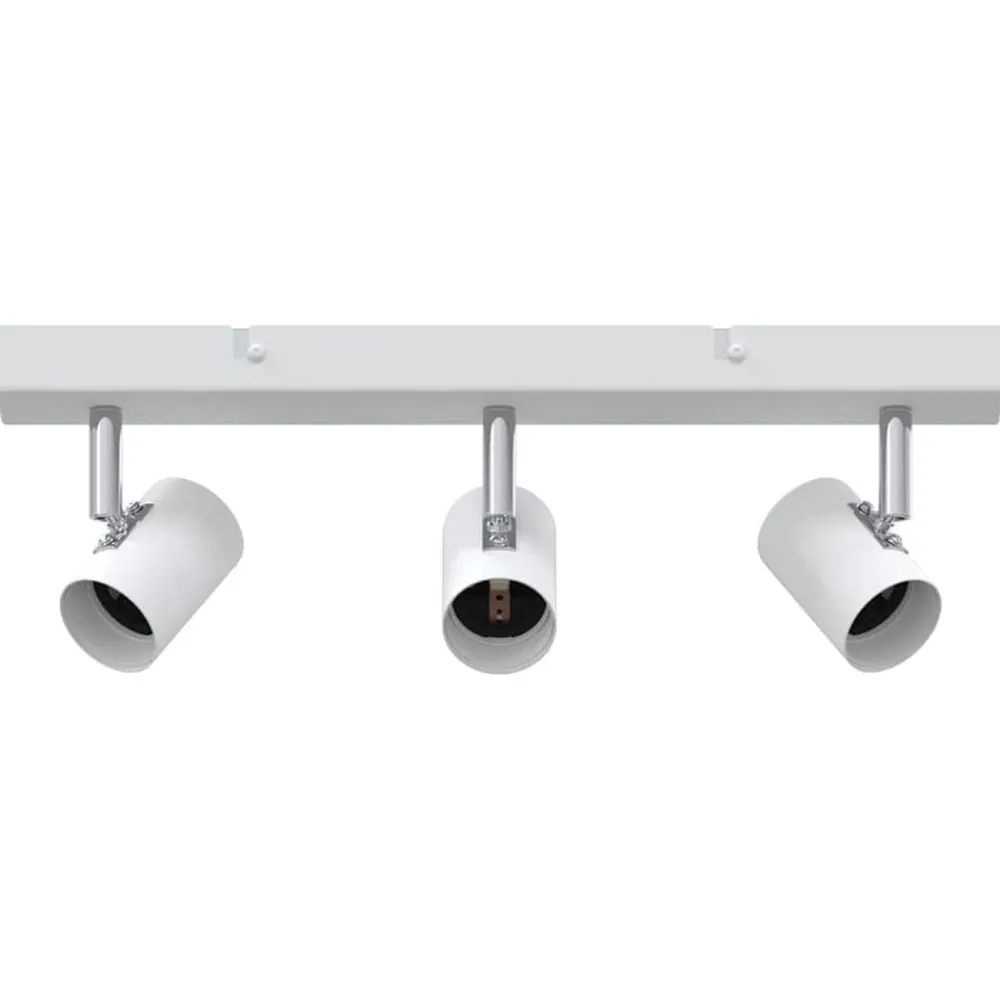 Verlichting*vidaXL Plafondspot met schijnwerpers 38 x 6,5 x 11,5 cm Metaal Wit