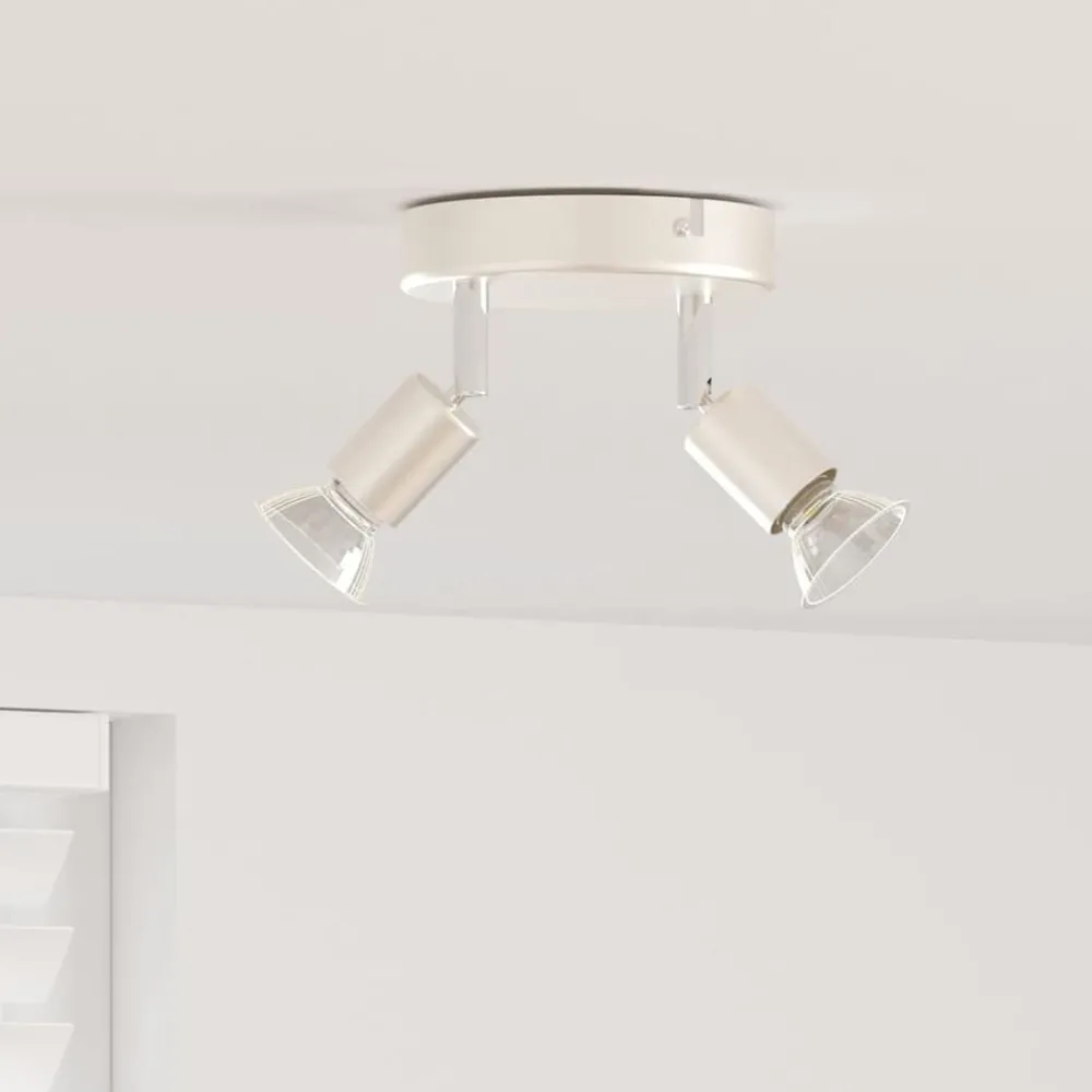 Plafondspot met schijnwerpers Nikkel 12 x 8 cm Staal>vidaXL Clearance