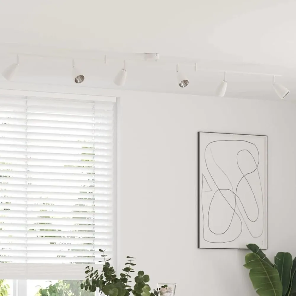 Plafondspot met schijnwerpers Wit 25.5 x 8 x 16 cm Metaal>vidaXL Sale