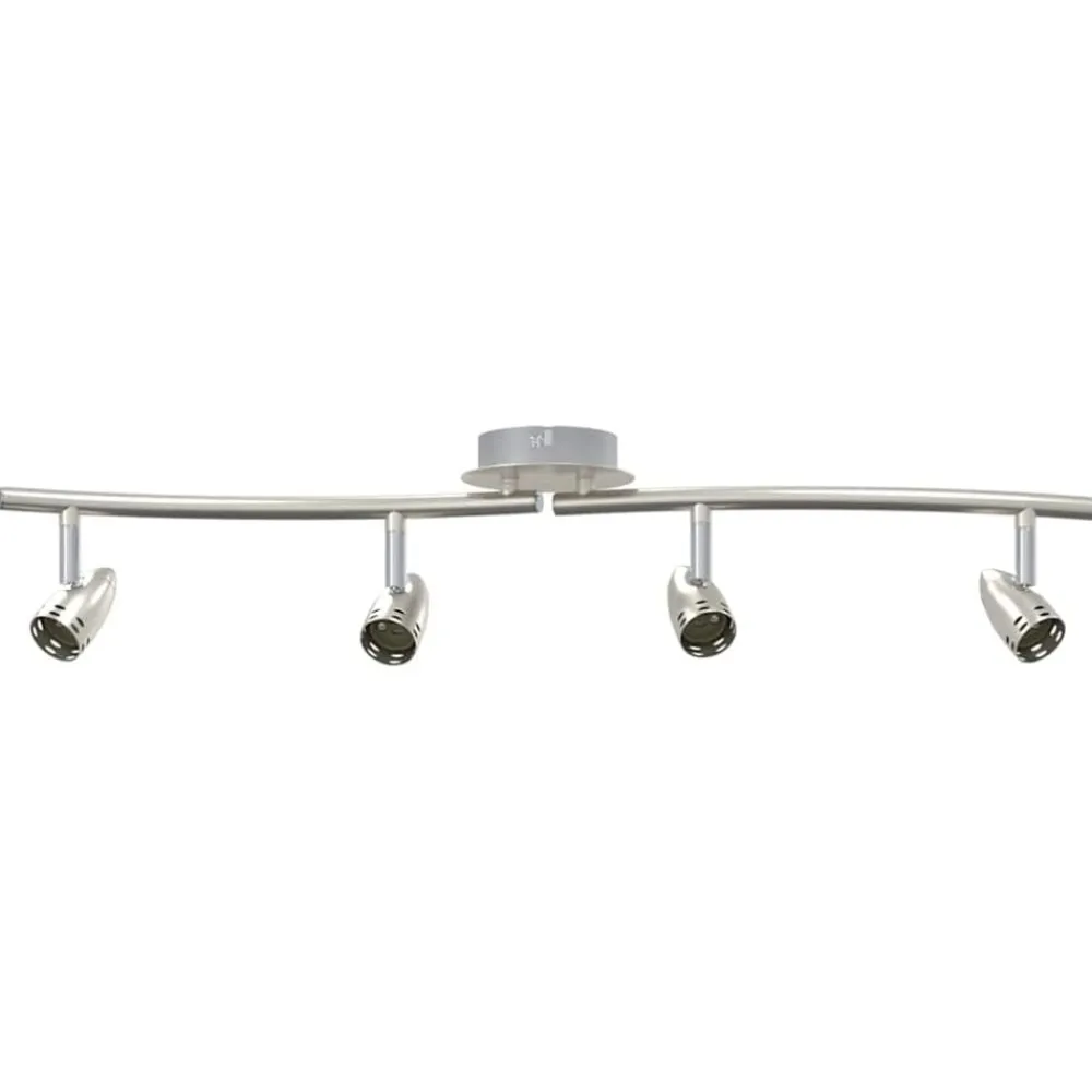 Plafondspot met schijnwerpers Nikkel 27 x 10 x 12 cm Metaal>vidaXL Discount