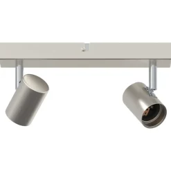 Plafondspot met schijnwerpers Nikkel 26 x 6,5 x 11,5 cm Metaal>vidaXL