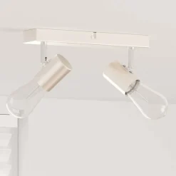 Plafondspot met schijnwerpers Nikkel 26 x 6,5 x 11,5 cm Metaal>vidaXL