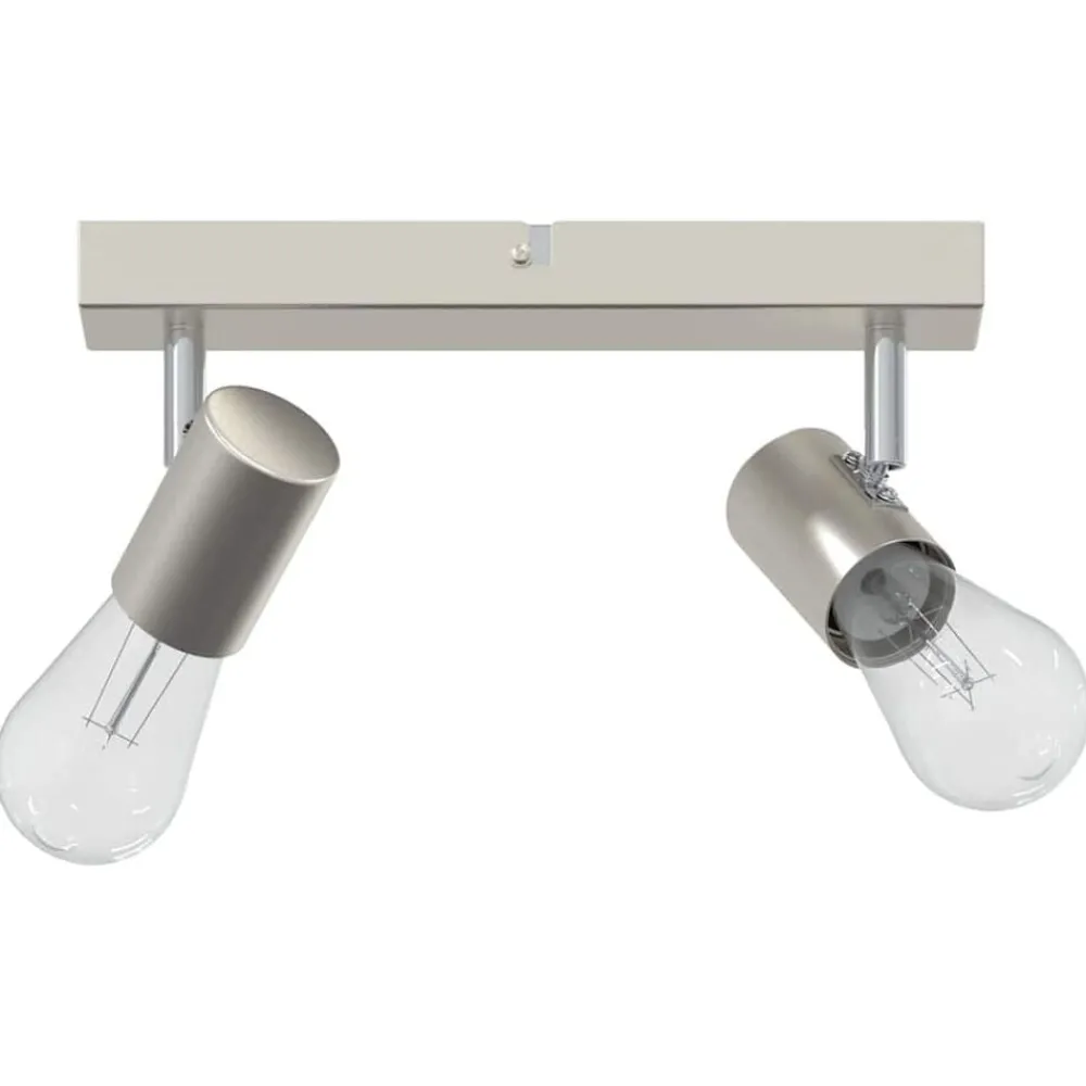 Plafondspot met schijnwerpers Nikkel 26 x 6,5 x 11,5 cm Metaal>vidaXL
