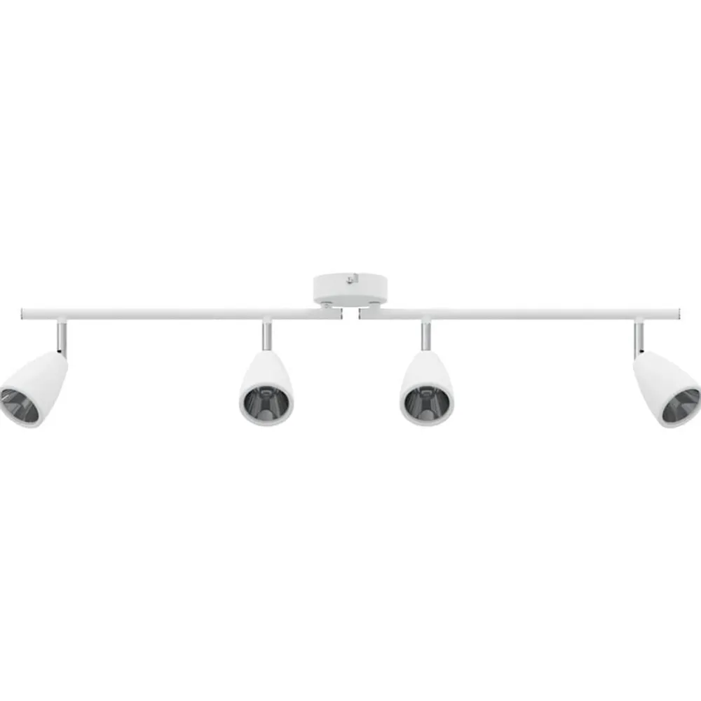Plafondspot met schijnwerpers Wit 25.5 x 8 x 16 cm Metaal>vidaXL Discount