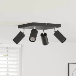 Plafondspot met schijnwerpers 26 x 26 x 16 cm Metaal>vidaXL Outlet