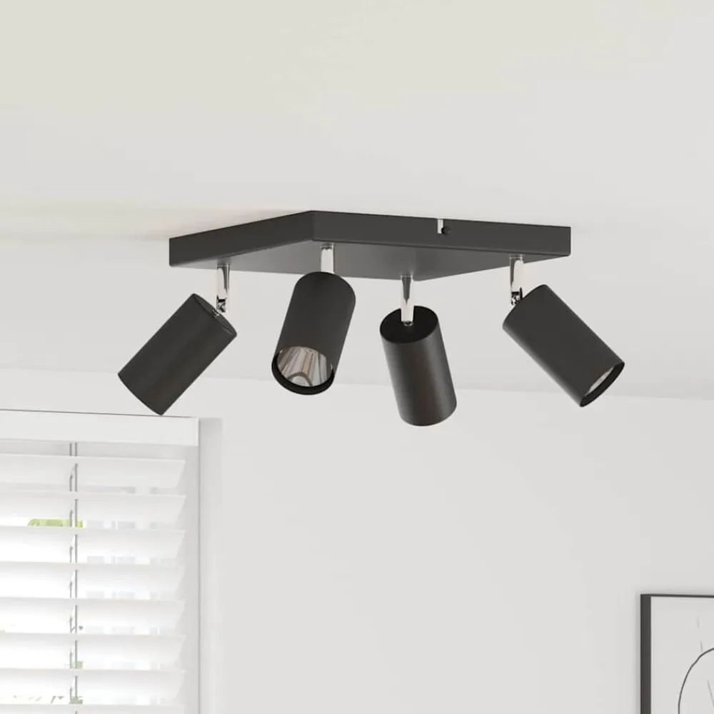 Plafondspot met schijnwerpers 26 x 26 x 16 cm Metaal>vidaXL Outlet