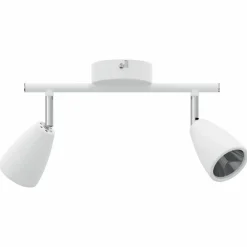 Plafondspot met schijnwerpers Wit 25.5 x 8 x 16 cm Metaal><noscript><img width=