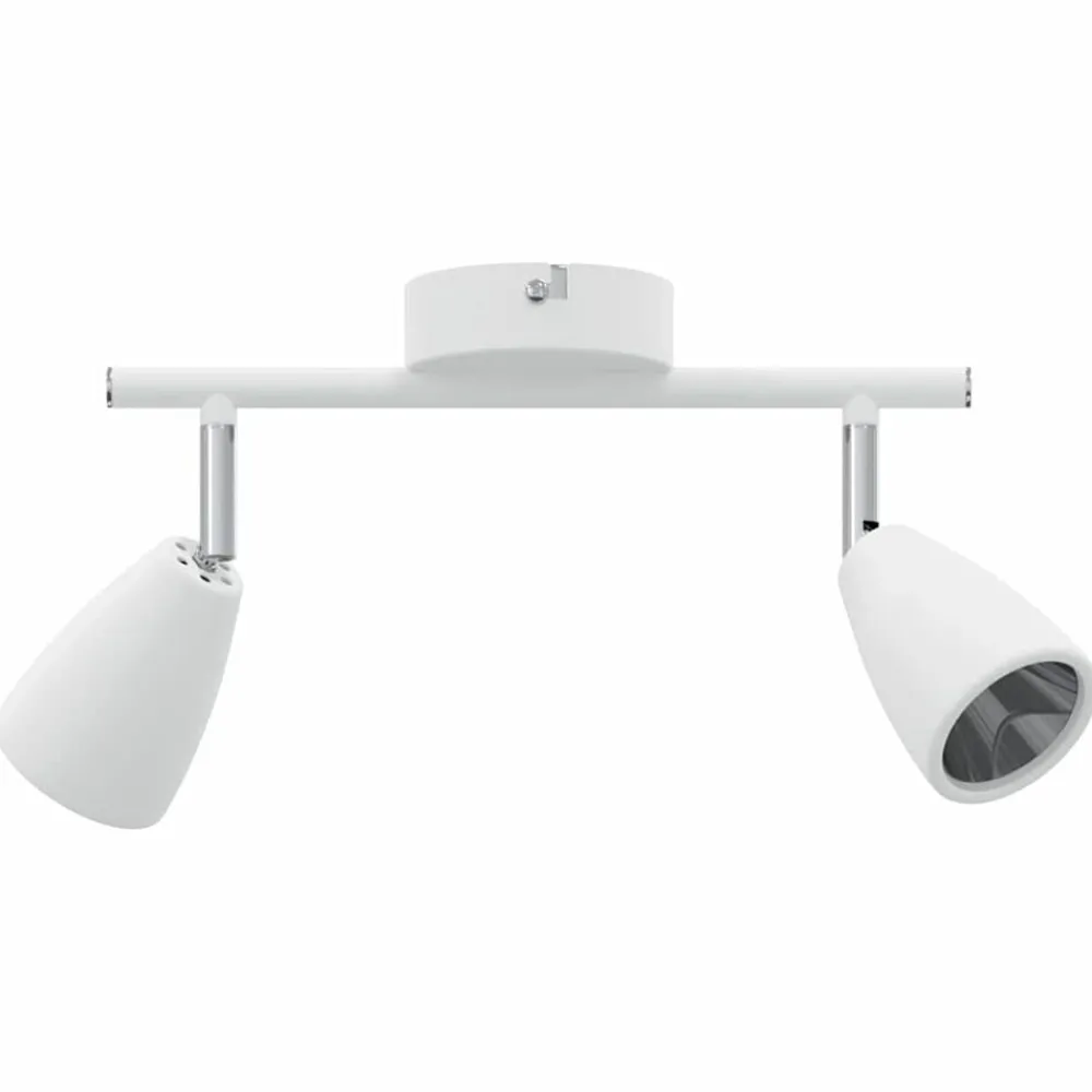 Plafondspot met schijnwerpers Wit 25.5 x 8 x 16 cm Metaal>vidaXL Online