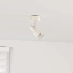 Verlichting*vidaXL Plafondspot met schijnwerpers Nikkel 8 x 8 x 10,5 cm Staal