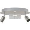 Plafondspot Nikkel 29 x 29 x 11 cm Staal en Glas>vidaXL Hot
