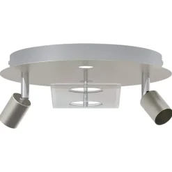 Plafondspot Nikkel 29 x 29 x 11 cm Staal en Glas>vidaXL Hot