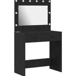 Kasten & Opbergmeubelen*vidaXL Plafondtafel 78,5 x 41 x 135 cm Bewerkt hout Zwart eiken