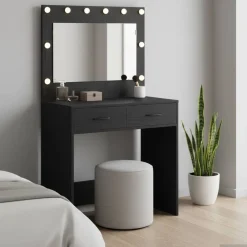 Kasten & Opbergmeubelen*vidaXL Plafondtafel 78,5 x 41 x 135 cm Bewerkt hout Zwart eiken