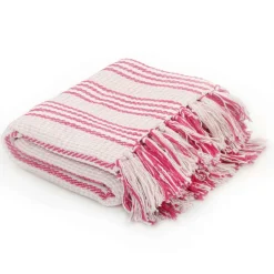 Plaid strepen 125x150 cm katoen>vidaXL New