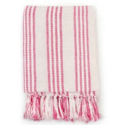Plaid strepen 125x150 cm katoen>vidaXL New