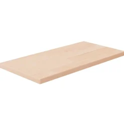 Plank 40x20x1,5 cm onbehandeld massief eikenhout>vidaXL Clearance