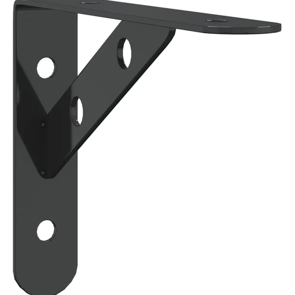 Plankdragers 4 st 15x2,5x11,5 cm roestvrijstaal>vidaXL Discount