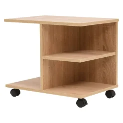 Boekenkasten & Wandplanken*vidaXL Plankenkast verrijdbaar 50x35x42 cm kleur Eiken