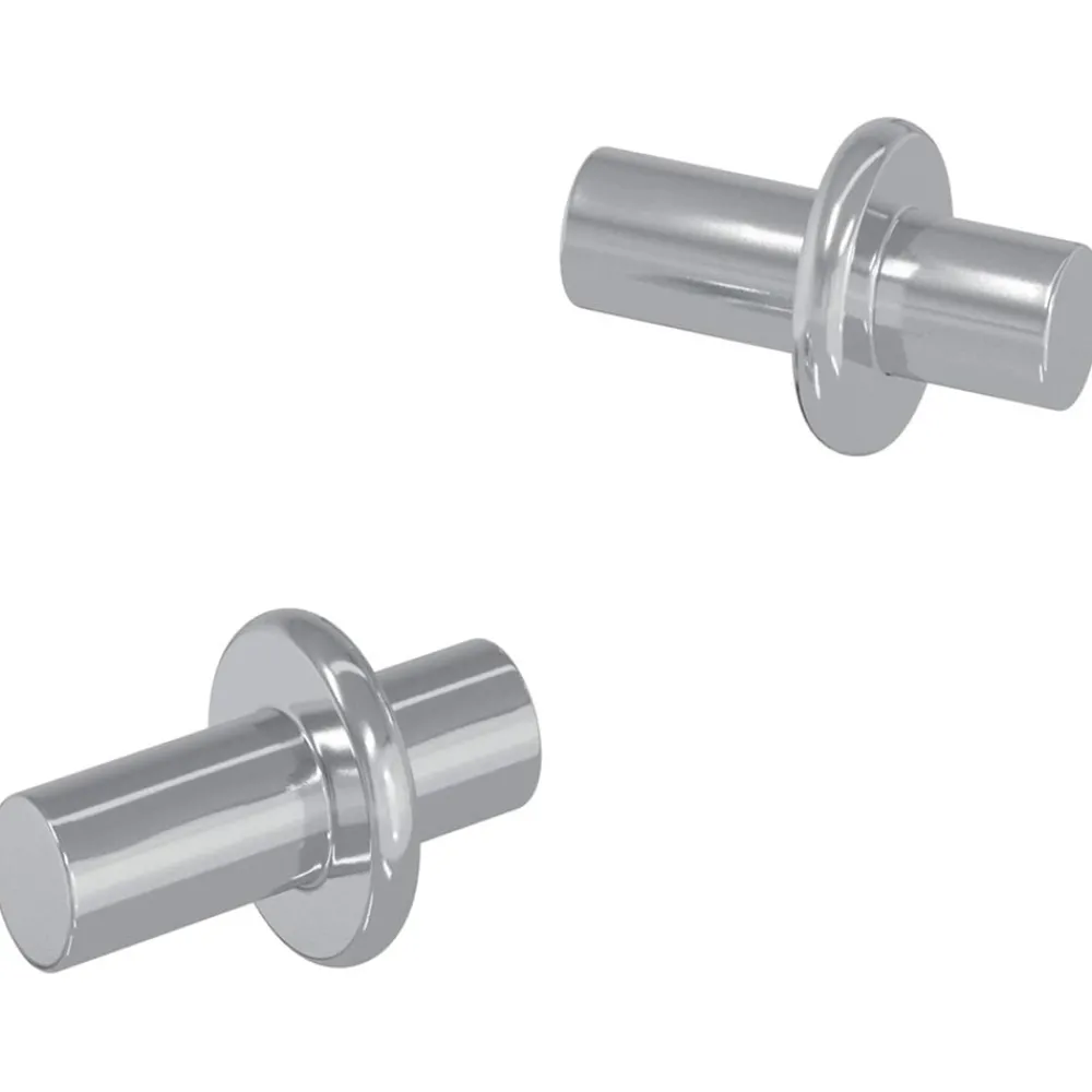 Plankhaak 2 pcs Zilver 8,6 x 8,6 x 14,6 mm Staal>vidaXL