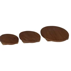 Tuin & Gazon*vidaXL Plant Stool 3 pcs Bruin Mahoniehout