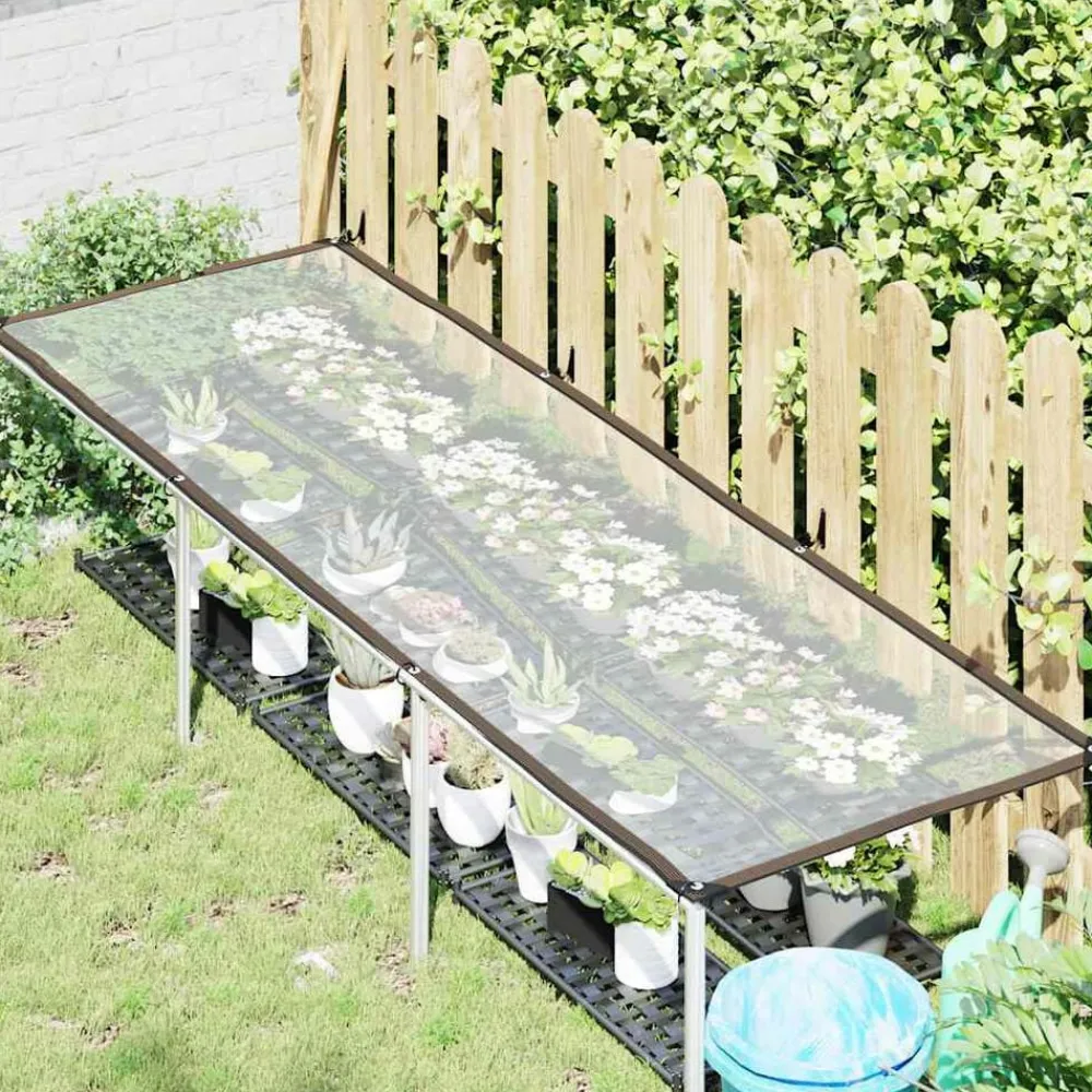 Tuin & Gazon*vidaXL Plantenafdekking met zeilringen 1x3 m polyethyleen