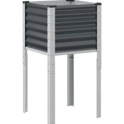 Plantenbak Antraciet 45x45x88 cm Staal>vidaXL Clearance