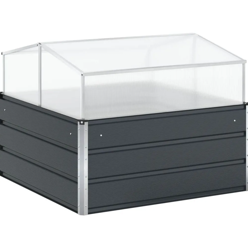 Plantenbak Antraciet 100 x 100 x 77 cm Gegalvaniseerd staal>vidaXL Hot