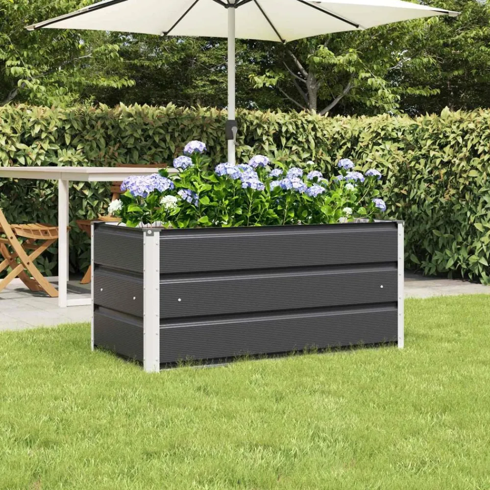 Plantenbak 100 x 50 x 45 cm Gegalvaniseerd staal>vidaXL Hot