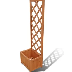 Plantenbak met klimrek 40x30x135 cm>vidaXL New