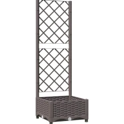 Plantenbak met latwerk 40x40x121,5 cm polypropeen>vidaXL Sale