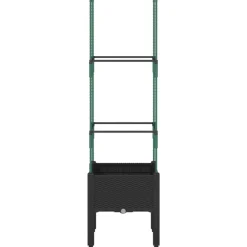 Plantenbak met latwerk 40x40x142,5 cm polypropeen><noscript><img width=