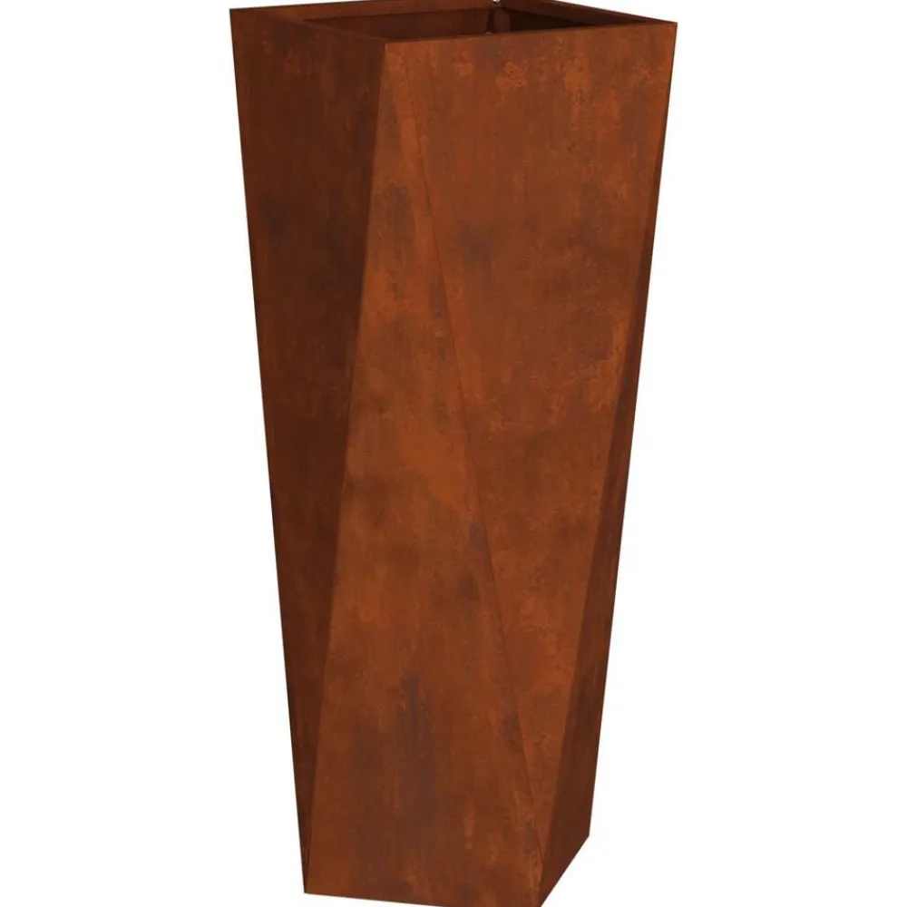 Tuin & Gazon*vidaXL Plantenbak Roestig 30 x 30 x 75 cm Cortenstaal