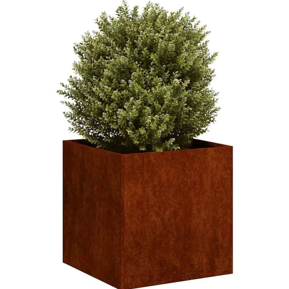 Plantenbak roestig 40x40x40 cm weervast staal>vidaXL Online