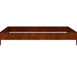 Tuin & Gazon*vidaXL Plantenbak verhoogd 100x100x18,5 cm cortenstaal Cortenstaal/Bruin