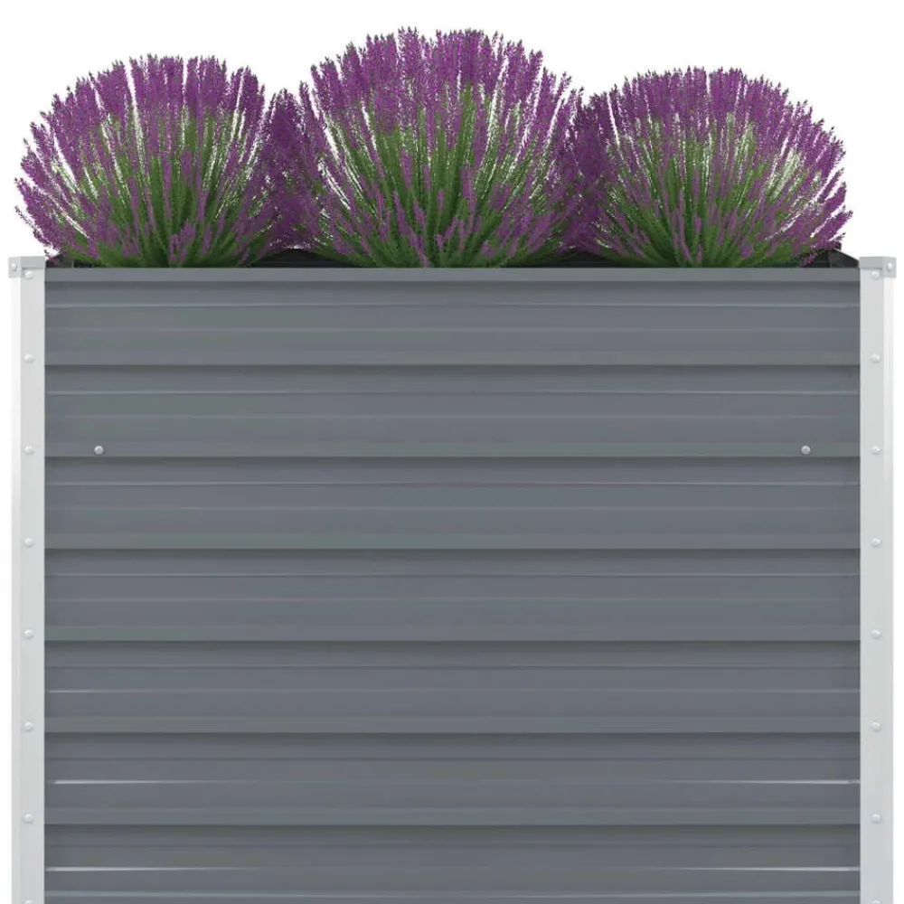 Plantenbak verhoogd 100x100x77 cm gegalvaniseerd staal>vidaXL Outlet