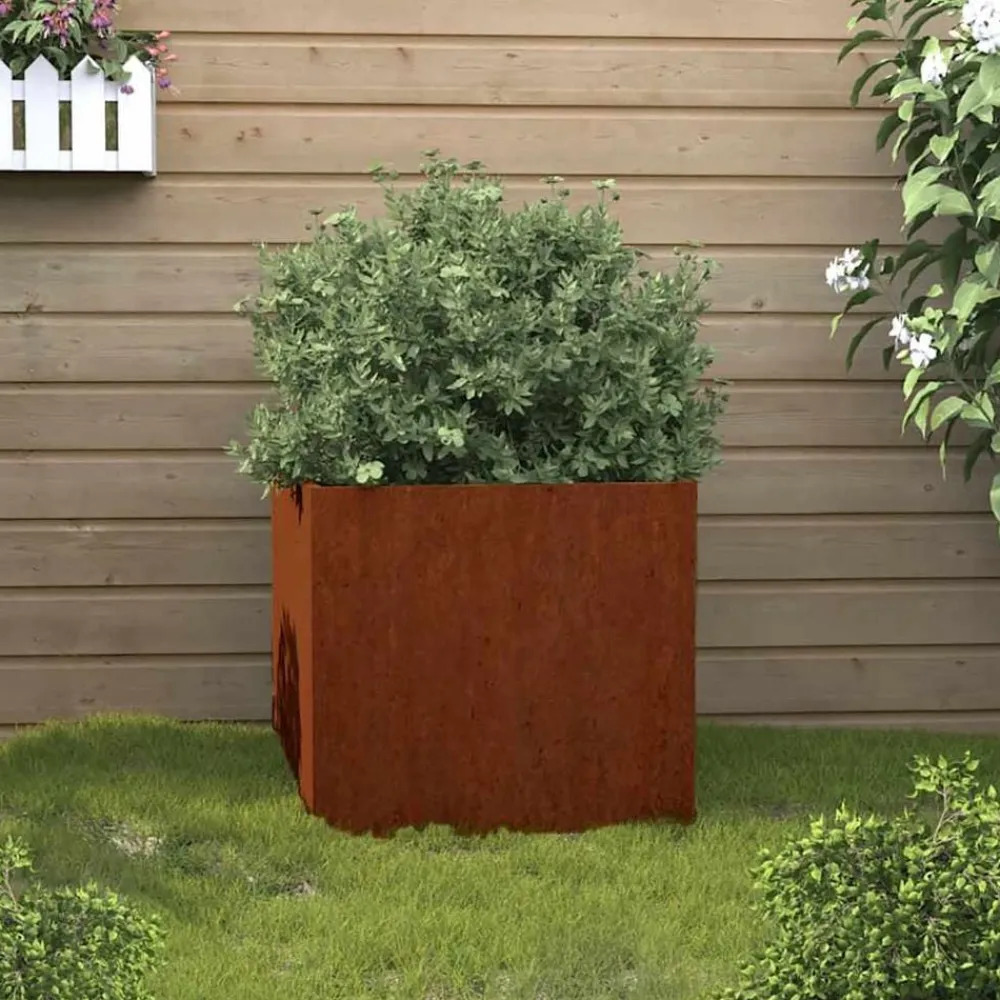Tuin & Gazon*vidaXL Plantenbak 32x30x29 cm cortenstaal Cortenstaal/Bruin
