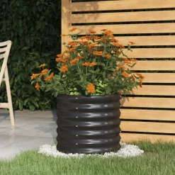 Plantenbak 40x40x36 cm gegalvaniseerd staal kleurig>vidaXL Best