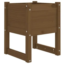 Tuin & Gazon*vidaXL Plantenbak 40x40x52,5 cm massief grenenhout Honingbruin