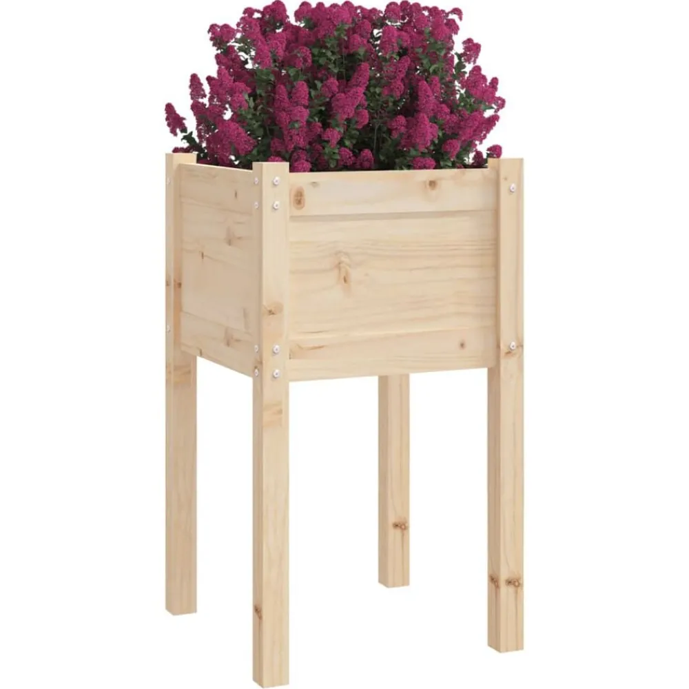 Tuin & Gazon*vidaXL Plantenbak 50x50x70 cm massief grenenhout Naturel