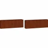 Plantenbakken wandmontage 2 st 53x10x17 cm cortenstaal roestig>vidaXL Outlet