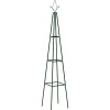 Tuin & Gazon*vidaXL Plantenklimrekken 2 st 35x35x195 cm ijzer donkergroen
