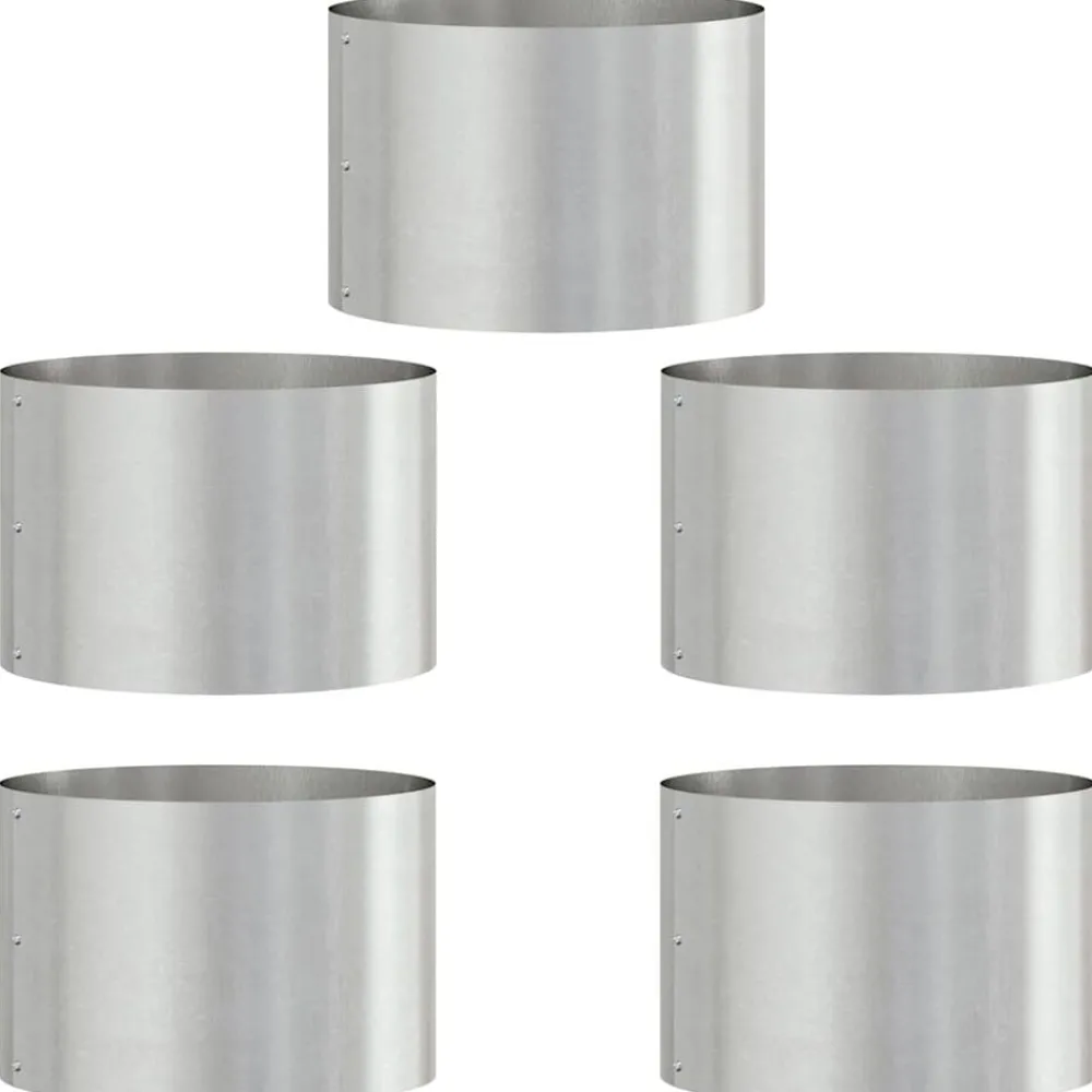 Plantenring 5 pcs Zilver 30 x 30 x 20 cm>vidaXL Hot