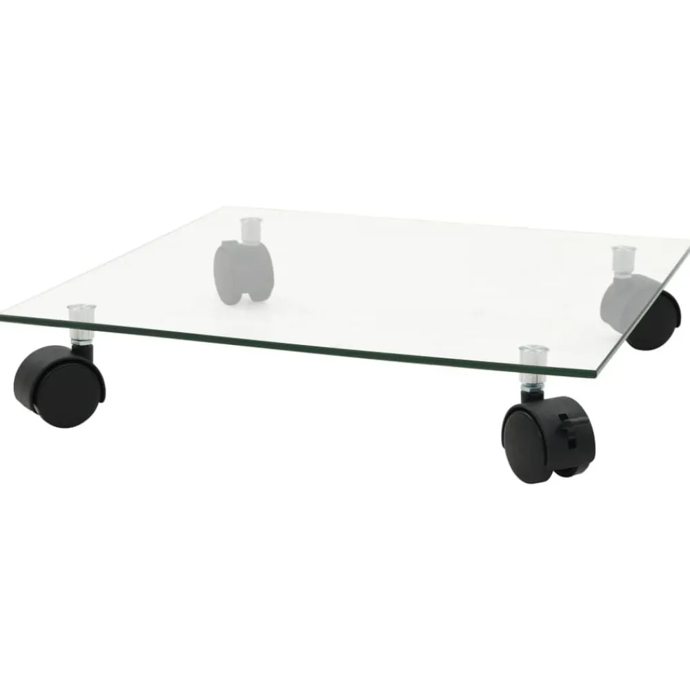 Plantenrollers vierkant 35x35 cm gehard glas 2 st>vidaXL Discount