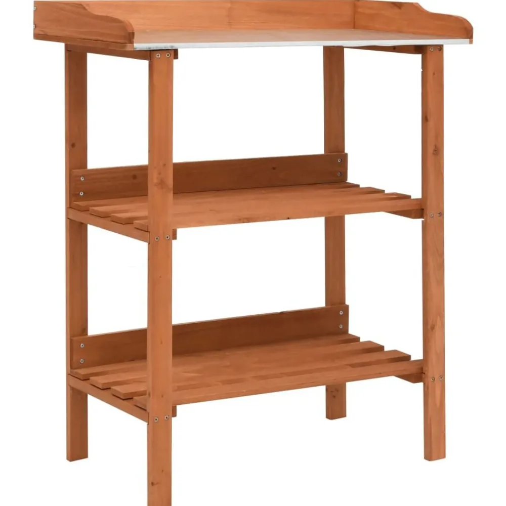 Plantenstandaard 76x37x89 cm vurenhout>vidaXL Discount