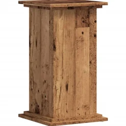 Tuin & Gazon*vidaXL Plantenstandaard 33x33x60 cm bewerkt hout kleurig Oud hout