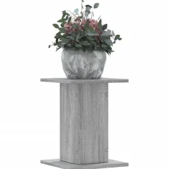Tuin & Gazon*vidaXL Plantenstandaards 2 st 30x30x40 cm bewerkt hout Grijs sonoma